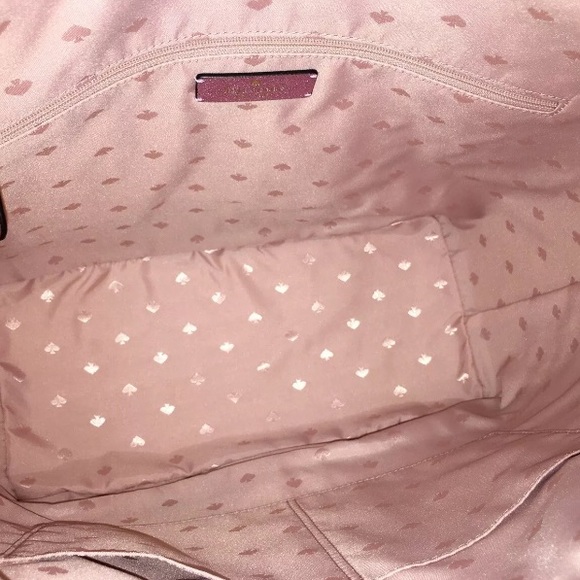 KATE SPADE NEW YORK LOLA GLITTER TOTE ROSE PINK - Picture 11 of 12